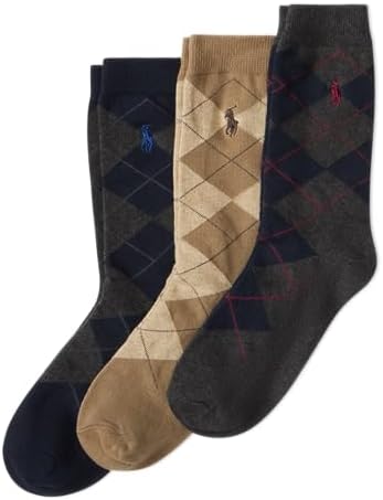 Polo Ralph Lauren Boys Socks - Argyle Pattern - 3-Pack