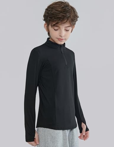 3-Piece Boys Athletic Quarter Zip Pullover Shirts