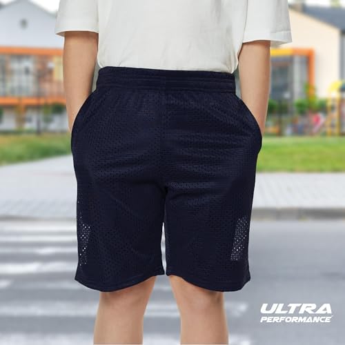 3-Piece Ultra Performance Mesh Basketball Shorts for Boys