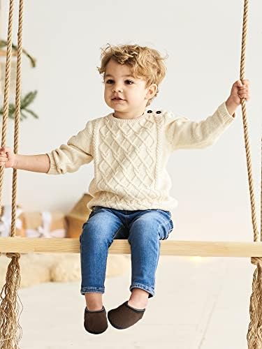 SATINIOR 4-Pair Kids Non-Slip Socks for Boys