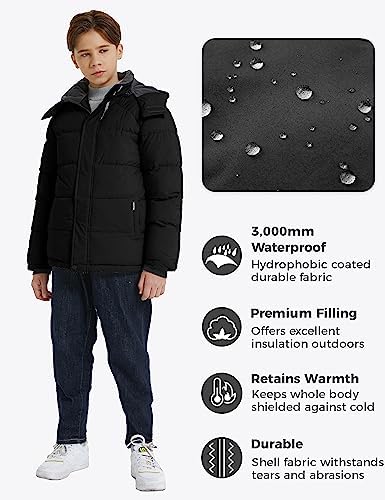 Warm Waterproof Puffer Jacket for Boys