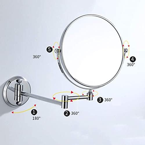 Wall-Mounted Makeup Mirror with 3X Swivel Extendable