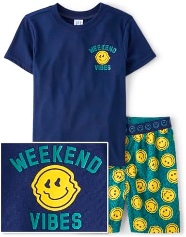 The Childrens Place Boys Pajama Set - Comfortable Top Shorts