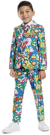 OPPOSUITS Boys Super Mario Outfit Nintendo Party Suit
