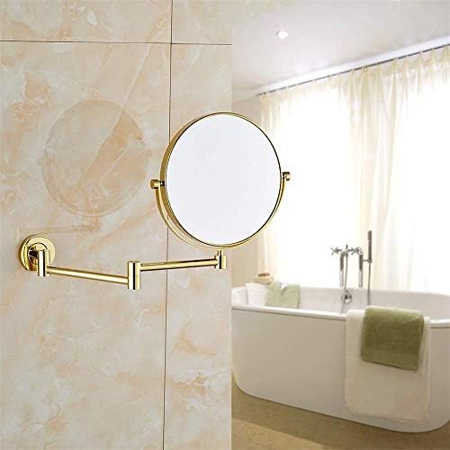 Sturdy Adjustable 8-Inch Wall-Mounted Makeup Mirror