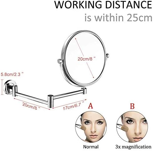 Wall-Mounted Makeup Mirror Set