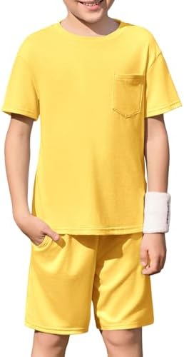 boys short sleeve tee and shorts set 5-14 years