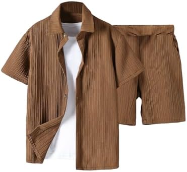 BAEDRM Boys Fashionable 2-Piece Short Long Sleeve Set