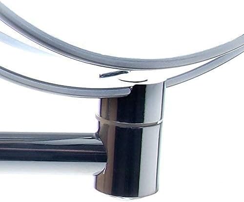 FUDGIO Wall-Mounted Vanity Mirror with Two-Sided Shaving Makeup Features