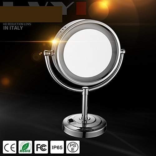 FUDGIO Wall-Mounted Vanity Mirror with LED 3x Magnification Durable