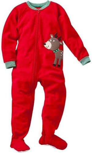 Carters Little Boys Reindeer Boys Green Stripe Collar