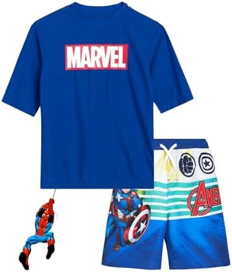Marvel Avengers Boys Rash Guard Set