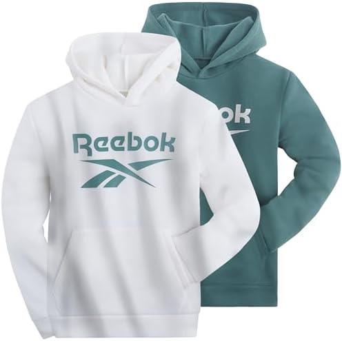 Reebok Boys Fleece Hoodie Sweatshirts 2 Pack