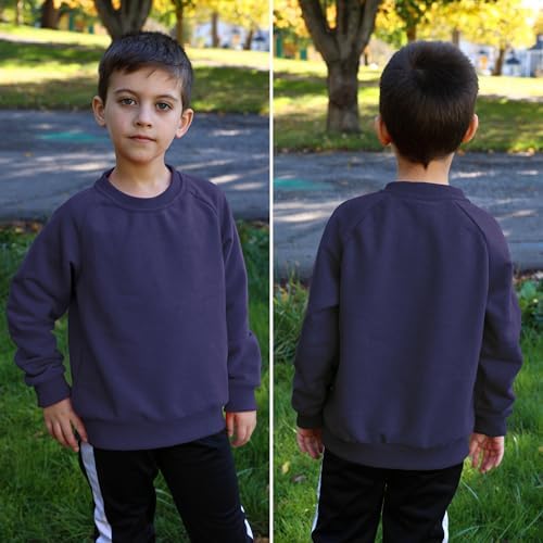 Big Elephant Boys Stripe Crewneck Fleece Soft