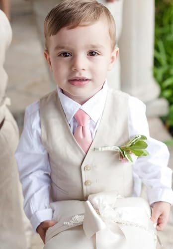 Tesscy Boys Linen Shorts Suit Charming and Comfortable for Summer