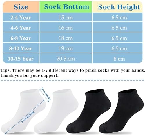 Duufin 12 Pairs Toddler Athletic Ankle Socks 1