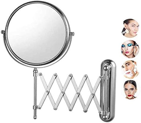 Professional Personal Double-Sided Extendable 360-Degree Wall-Mounted Makeup Mirror