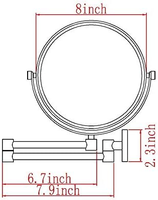 Sturdy Adjustable Makeup Mirror for Bathroom
