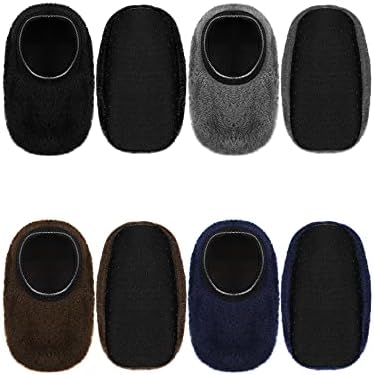 SATINIOR 4-Pair Kids Non-Slip Socks for Boys