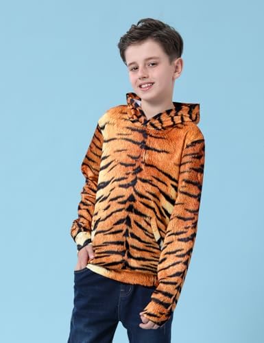 COSLAND Boys Pullover Hoodie for Kids X-Small-Large
