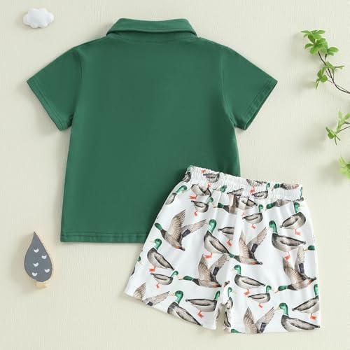 Duck Hunting Toddler Boy shorts set from Gaono