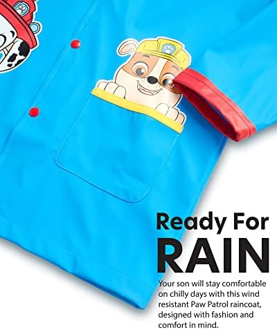 Nickelodeon Boys Slicker Shell Rain Jacket