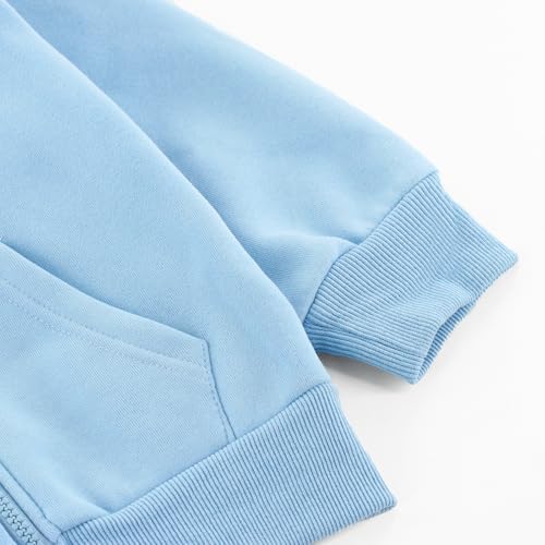 Toddler Zip-Up Hooded Sweatshirt for Boys Girls 12M-10 Years