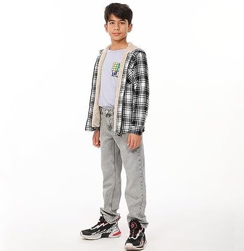ThCreasa Boys Plaid Flannel Jackets