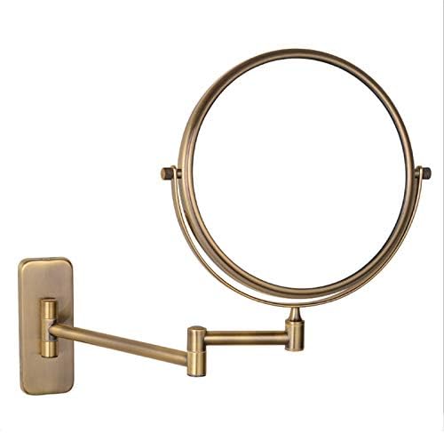 Wall-Mounted Makeup Mirror with Swivel Design