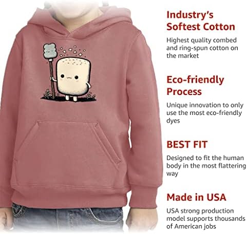 Cute Marshmallow Toddler Hoodie with Kangaroo Pockets