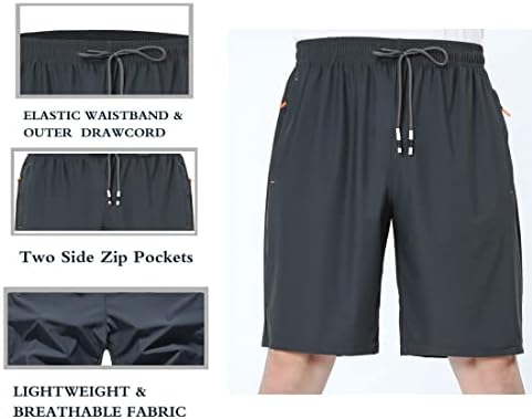 XiaoLongRen Boys Lightweight Athletic Running Shorts
