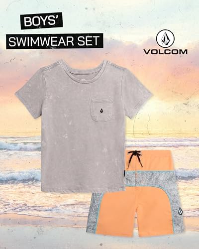 Volcom Boys RashGuard Set - Light Durable for Essential Swimwear
