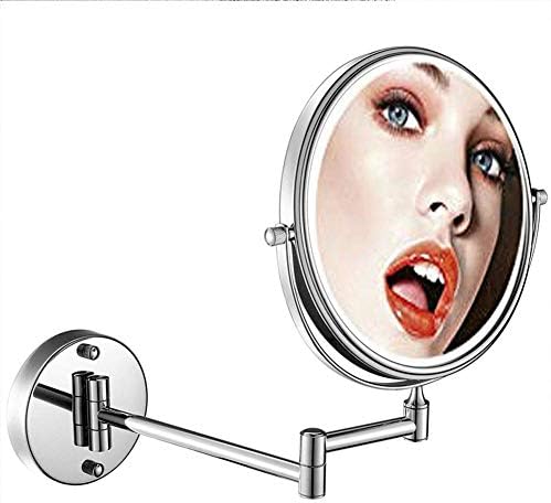 LCARY Wall Mirror with 360 Degree Swivel and Extendable Arm
