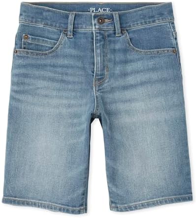 The Childrens Place Boys Stretch Denim Shorts Denim