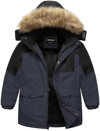 Chrisuno Kids Med-length Parka Winter Jacket waterproof insulating and stylish