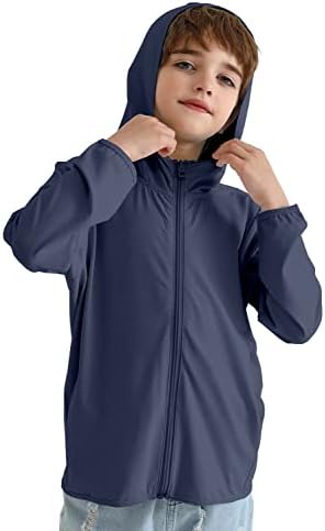 BAYRTIC Kids Athletic Hoodie Dry Fit Sun Protection Sweatshirt 3-12Y
