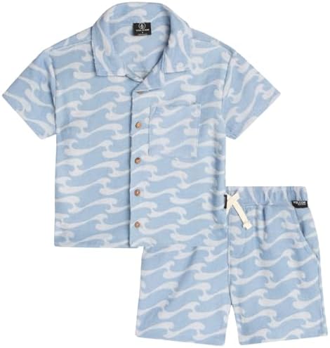 Volcom Toddler Boys Terry Short Set - 2-Piece Button Down Shorts