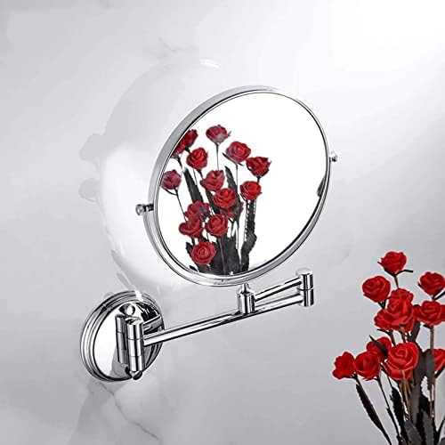 DEIHGE 10X Magnifying Wall Mounted Makeup Mirror with 360 Degree Rotation