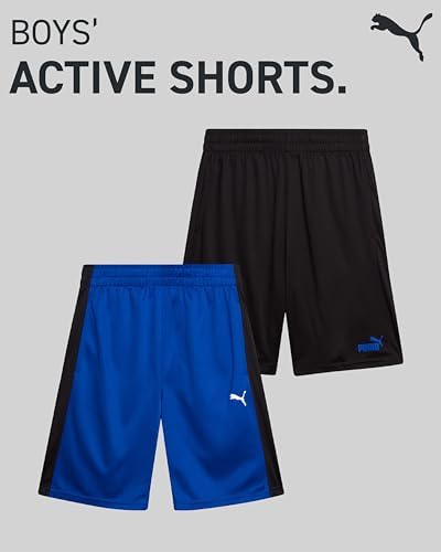 PUMA Boys 4-20 Active Basketball Shorts - 2 Pack Mesh