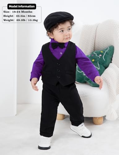 AJ DESIGN 5-Piece Baby Boys Suit