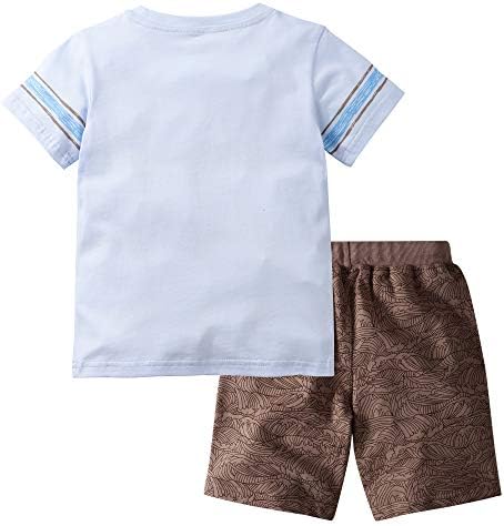 Gorboig Toddler Boys Dinosaur-Sprint Summer Outfits 2-7T