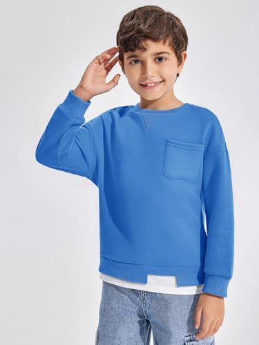 Haloumoning Boys Fleece Lined Sweatshirts for Fall Fashion