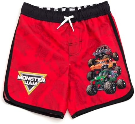 Monster Jam UPF 50 Toddler Boys Swim Outfit Set