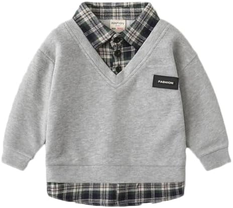Yookoom Boys Cotton Plaid Button Down