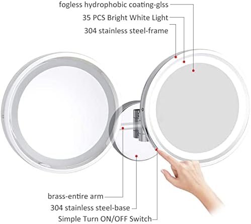 FUDGIO Smart Sensor Makeup Mirror