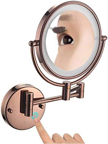FUDGIO Extendable Makeup Mirror with 360-Degree Rotation