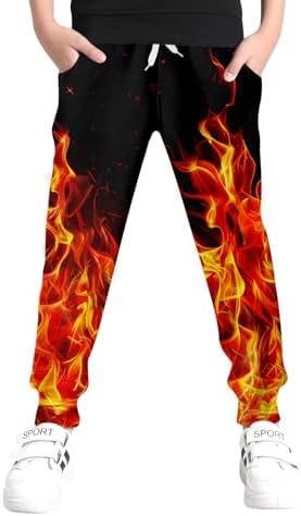 UNICOMIDEA 6-16T Boys Pants Girls Funny Joggers
