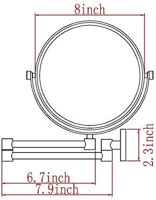 Wall-Mounted Makeup Mirror Set