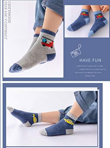 CHUNG Little Big Boys Cotton Socks with Dinosaur Pattern