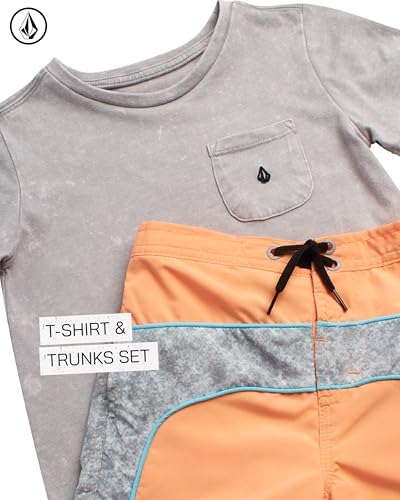 Volcom Boys RashGuard Set - Light Durable for Essential Swimwear